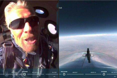 British billionaire Richard Branson calls his trip to the edge of space the 'experience of a lifetime'