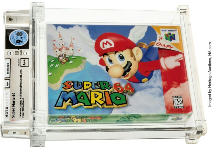 A Super Mario 64 game cartridge sold at auction for $1.56 million, the first ever sale of a game cartridge to surpass $1 million