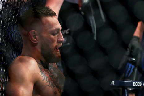Conor McGregor says he expects to spend six weeks on crutches after suffering a serious leg injury in a one-sided loss to Dustin Poirier