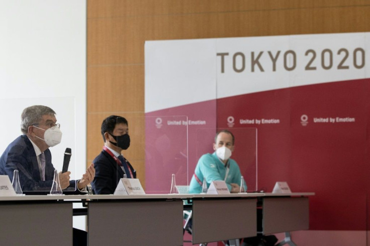 Olympics chief Thomas Bach (L) has praised Tokyo has the 'best-ever prepared' host city