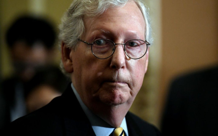 Top Senate Republican Mitch McConnell called the surge in US inflation "a huge issue"