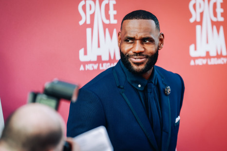 LeBron James at premiere of "Space Jam: A New Legacy"