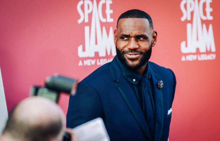 LeBron James at premiere of "Space Jam: A New Legacy"