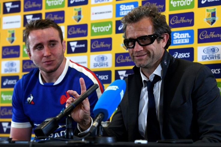 France's captain Anthony Jelonch and head coach Fabien Galthie