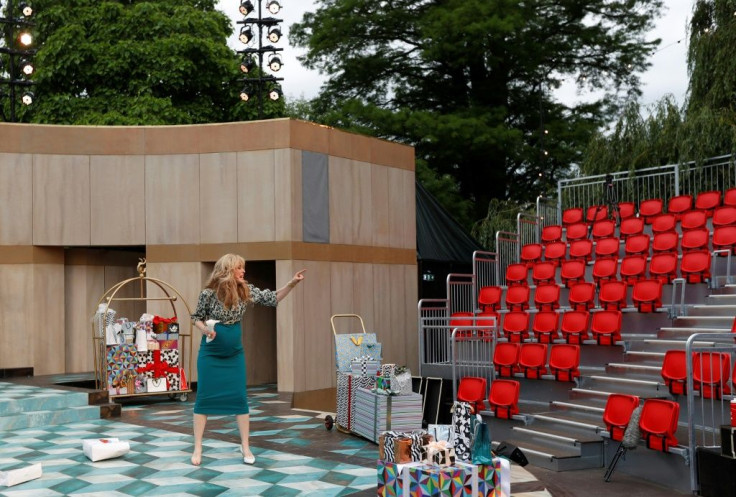 Performing open air has forced the Royal Shakespeare Company to adapt, with actors using microphones