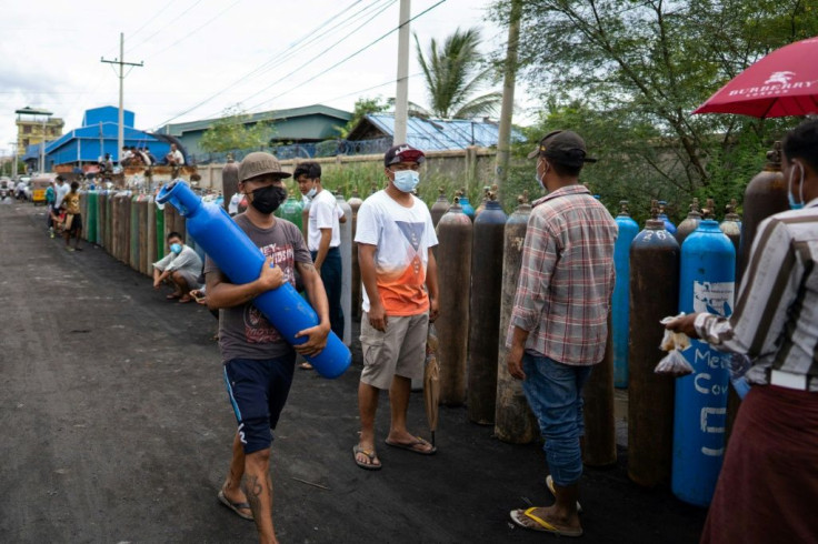 Myanmar's spike in Covid-19 cases is the latest blow to a country already suffering from a February coup and a bloody crackdown on dissent that has killed over 900 people and gutted the economy
