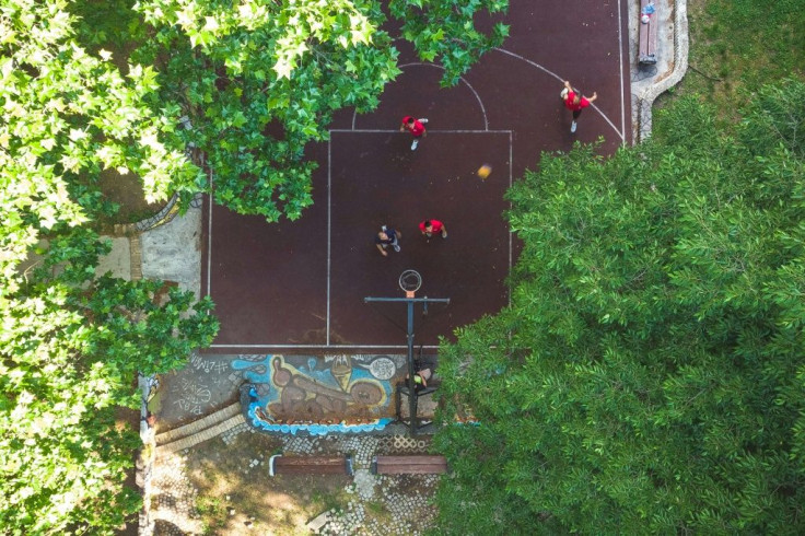 Rehearsing for their debut: Serbia's 3x3 basketball squad training in Novi Sad in June for the Olympics