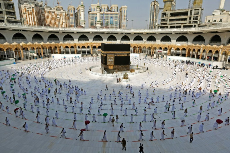 Distanced pilgrims: for the second year running, the hajj pilgrimage has been dramatically downscaled from normal times