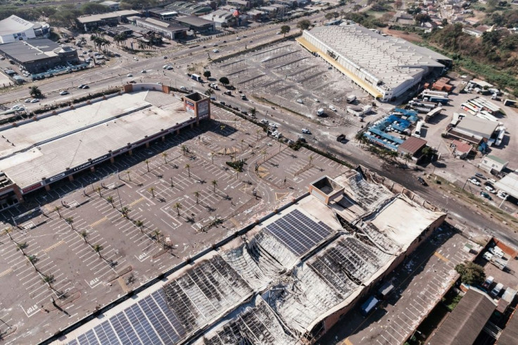 Gutted: The Springfield Park shopping mall in Durban