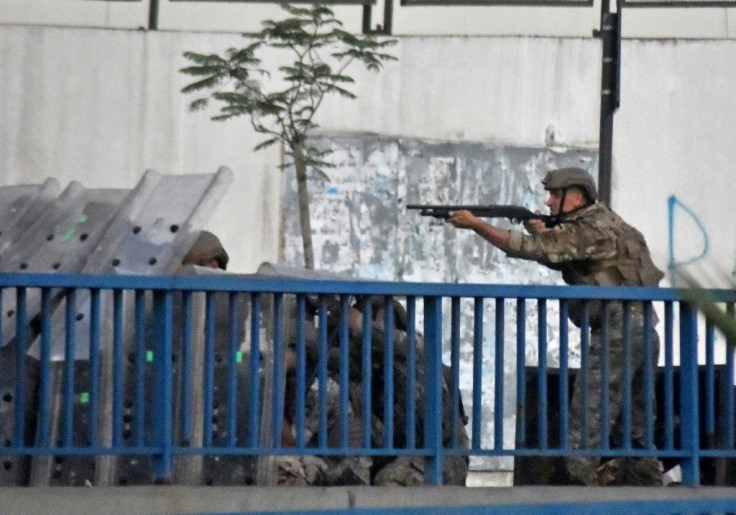 Lebanese soldiers fired rubbet bullets to disperse protesters late Thursday