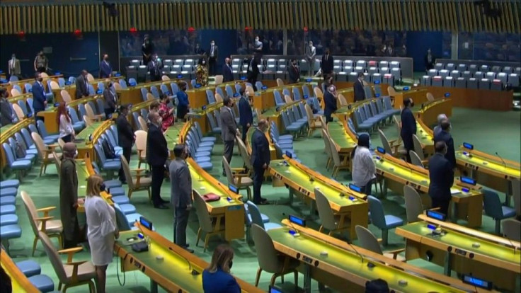 Representatives to the United Nations observe a minute of silence in tribute to slain Haitian President Jovenel Moise