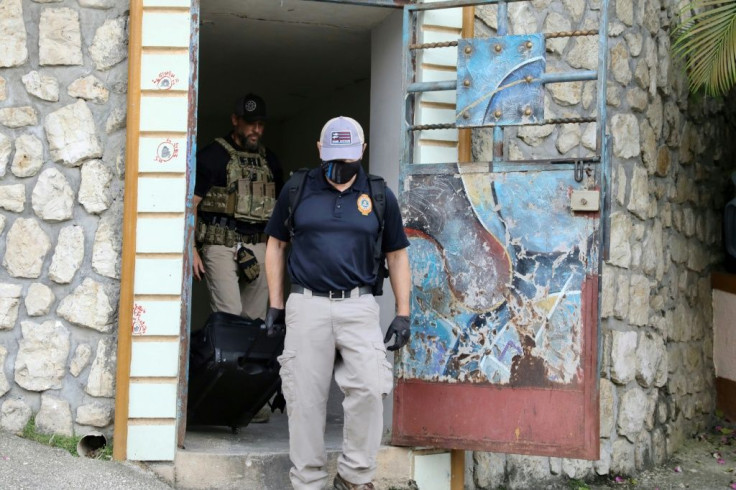The US Federal Bureau of Investigation took part in a search of Moise's home where he was killed, removing at least one computer and several boxes of unknown evidence