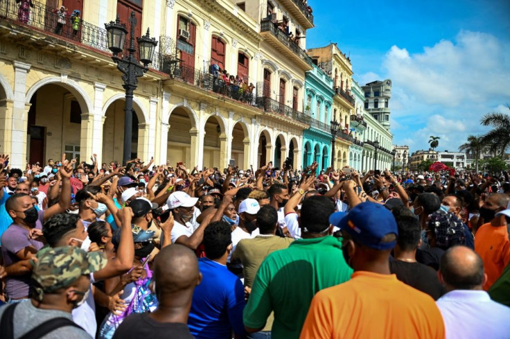 Thousands of Cubans took to the streets of Havana on July 11, 2021 to protest against the government