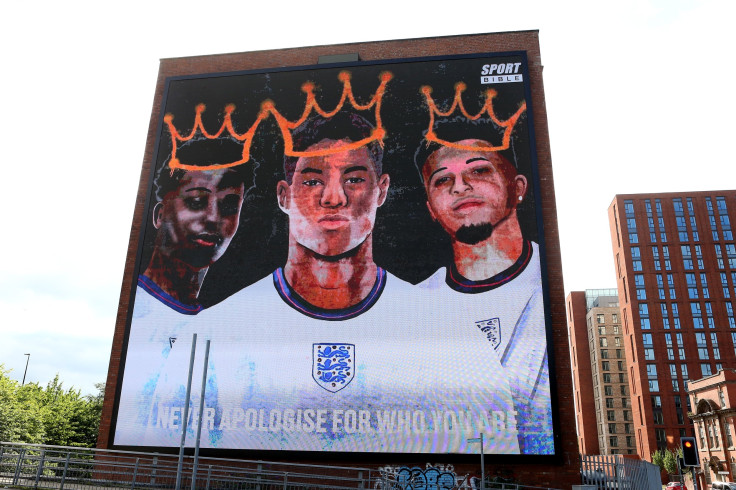 Jadon Sancho, Marcus Rashford and Bukayo Saka Mural