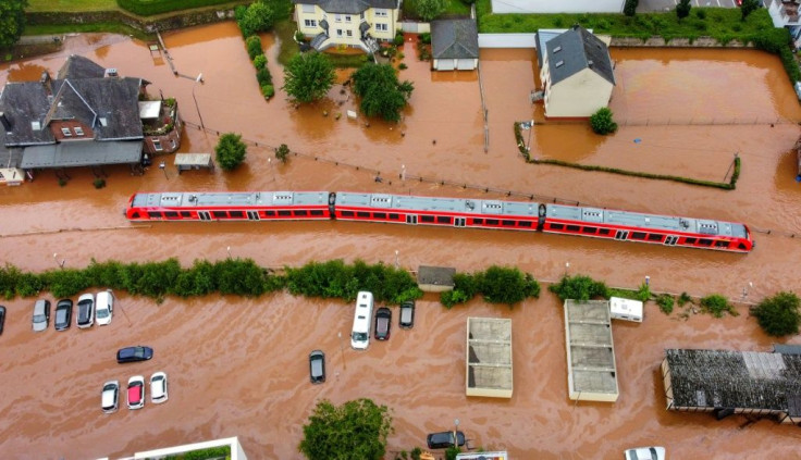 Some towns in Germany were completely underwater