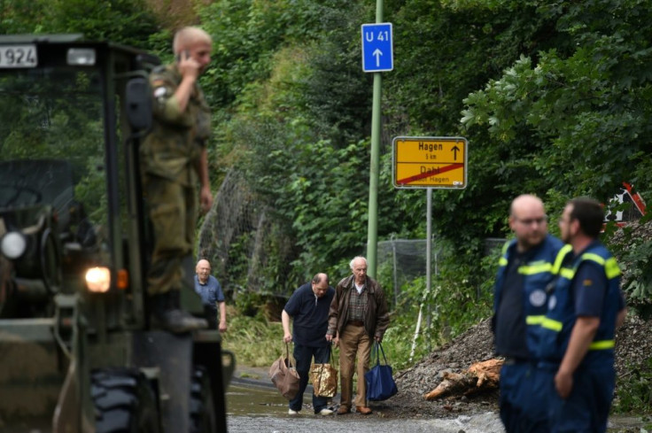 Thousands of emergency responders including soldiers were deployed in western Germany