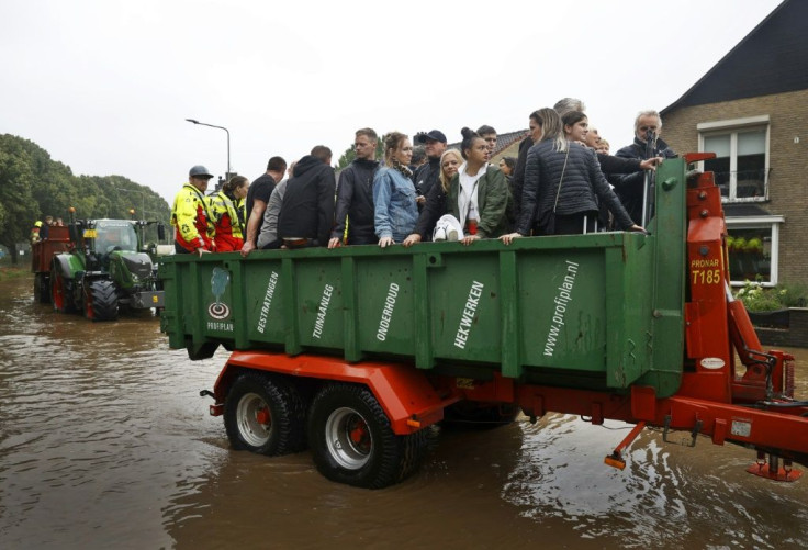 Thousands were evacuated from flooded areas in the Netherlands