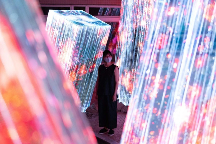 The show in the mountains of Kyushu in southern Japan is the latest offering from art collective teamLab