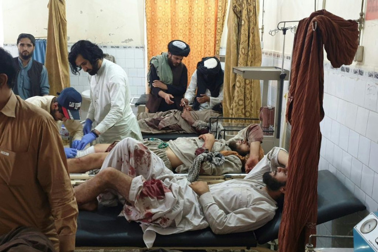 Wounded fighters were being treated at a Pakistan hospital near the border