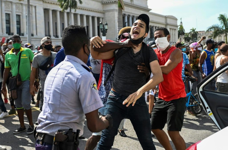 On July 11 and 12, thousands of Cubans took to the streets in 40 cities around the island shouting "Freedom," "Down with the dictatorship," and "We're hungry"