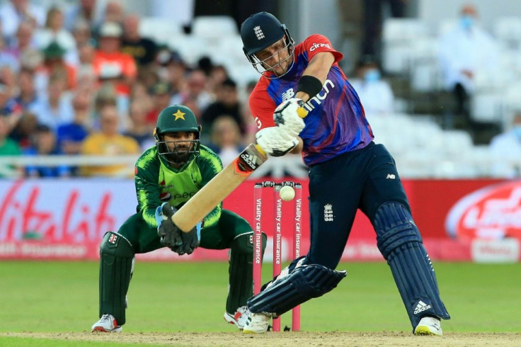 Six appeal - England's Liam Livingstone clears the ropes during a hundred against Pakistan in the 1st T20 at Trent Bridge on Friday