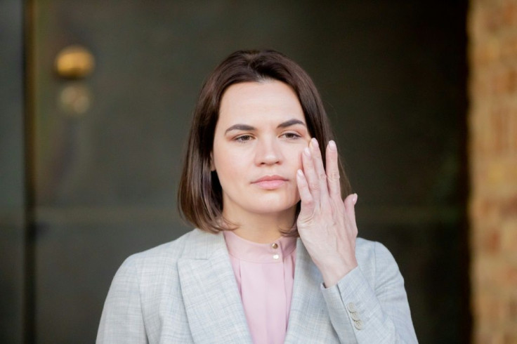 Belarusian opposition leader Svetlana Tikhanovskaya was forced into exile after last year's disputed elections