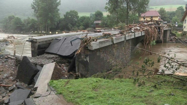 Homes and bridges destroyed after fatal floods sweep Germany