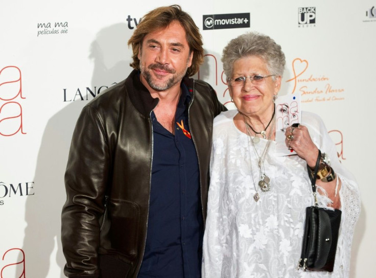 Pilar Bardem (pictured in 2015 with her son Javier) acted in dozens of films and television series and won a Goya for  her role in 'Nobody Will Speak of US When We're Dead'