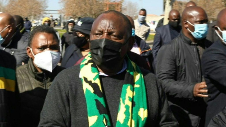 South African President Cyril Ramaphosa says recent violent unrest and looting, which claimed more than 200 lives, united the country as well, as he visits cleanup and rebuilding efforts in Soweto township in Johannesburg.