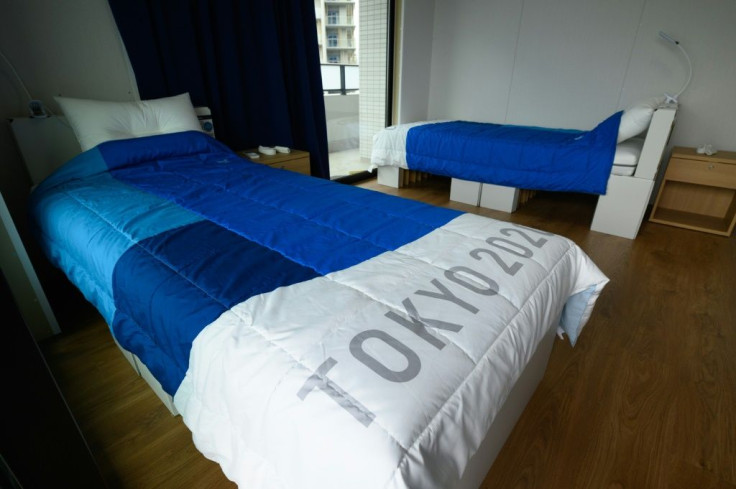 The beds at the Tokyo Olympic Village are made of recyclable cardboard