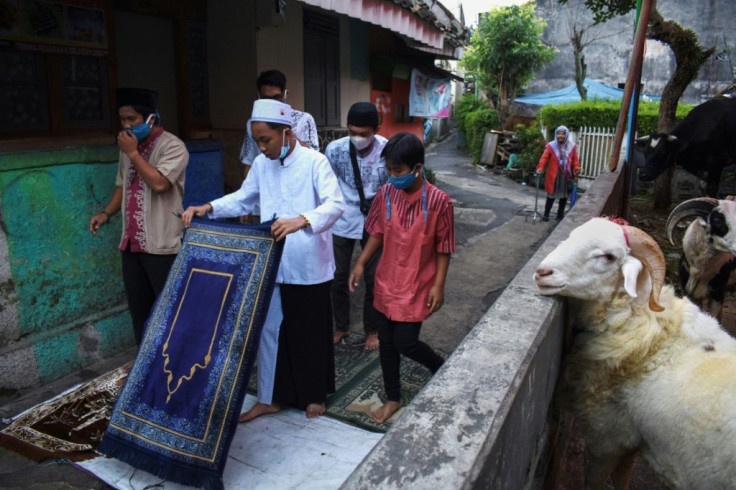 Authorities have banned large crowds, including at traditional events that feature the sacrifice of livestock, and urged the public not to gather for acts of religious worship
