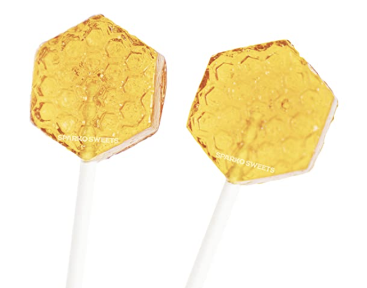 Natural Organic Honeycomb Honey Lollipops