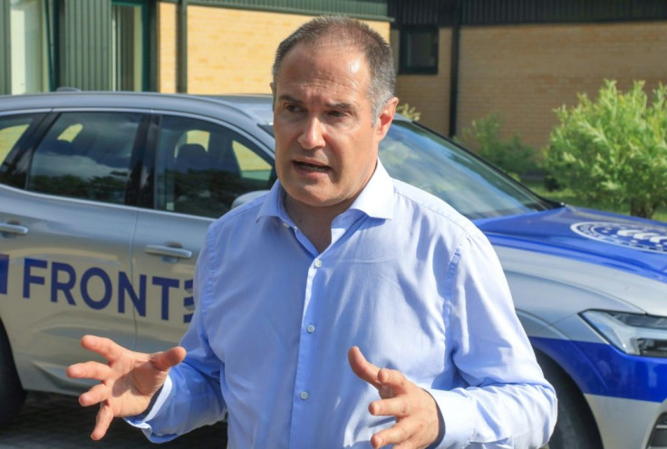 Frontex chief Fabrice Leggeri inspected the Belarus-Lithuania border this week
