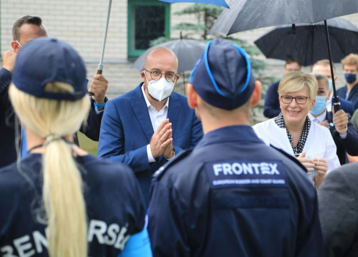 EU Council President Charles Michel also visited the border earlier this month