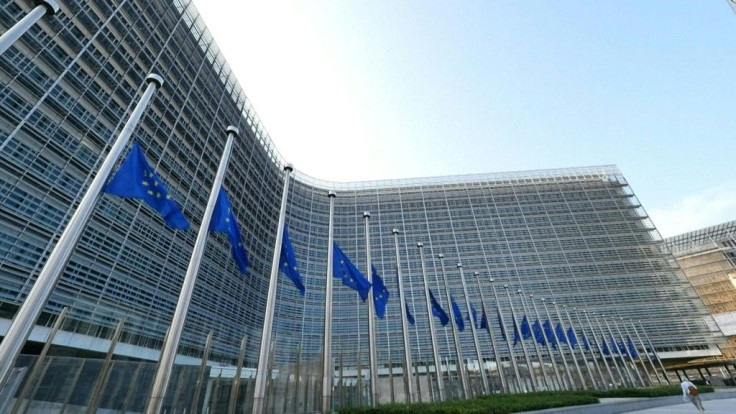 Flags at the European Commission were at half mast