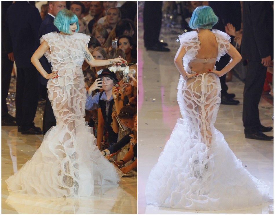 Lady Gaga's mermaid dress for the Victoria's Secret 2016 fashion show