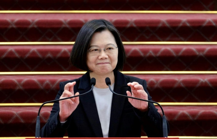 President Tsai Ing-wen of Taiwan, a self-ruled democracy of 23 million people that is claimed by Beijing's leaders