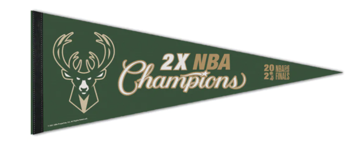 2-Time NBA Finals Champions Locker Room Pennant