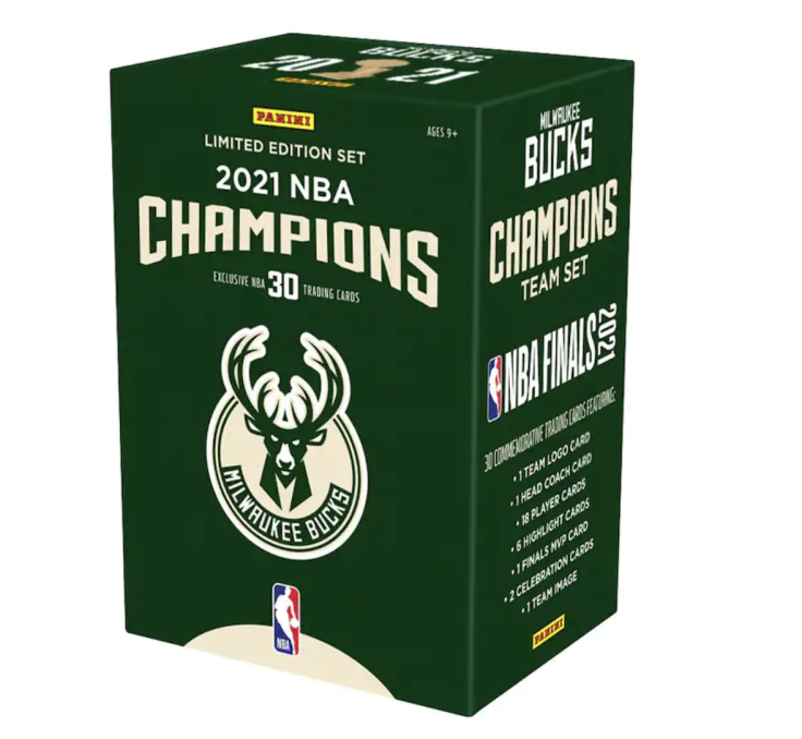 Milwaukee Bucks 2021 NBA Finals Champions 30 Card Team Set