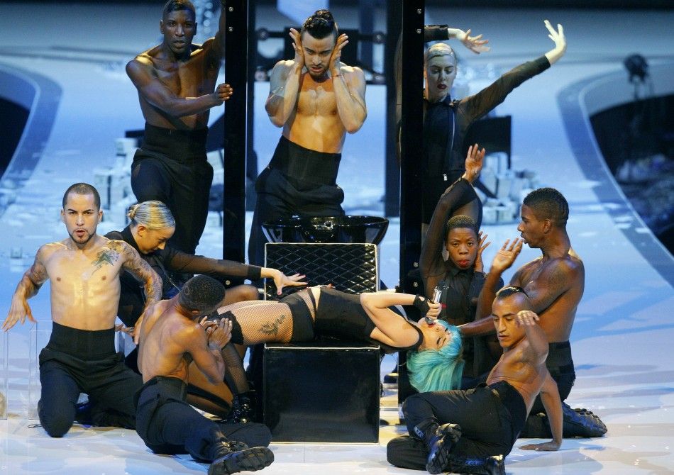 US singer Lady Gaga performs during the TV casting show 039Germany039s next top model039 in Cologne