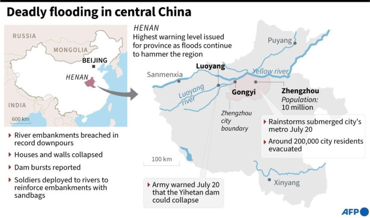 Factfile on the flooding in Henan province, China, as of July 21