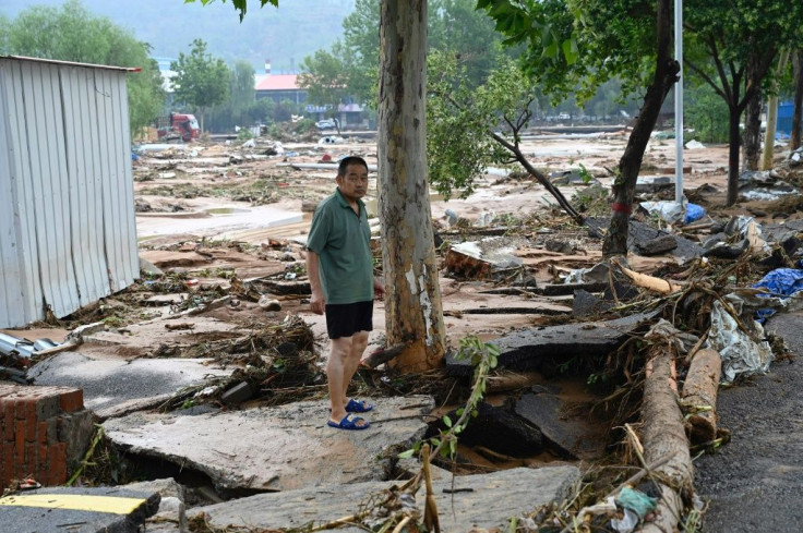 Hundreds of thousands of people have been affected by the floods across Henan province
