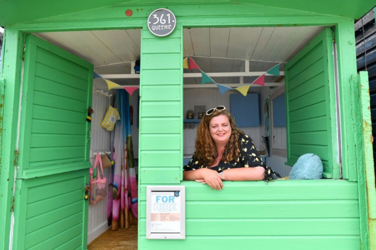 Sarah Stimson, who runs a rental business called Walton-on-the-Naze Beach Huts, says this has been her best year yet