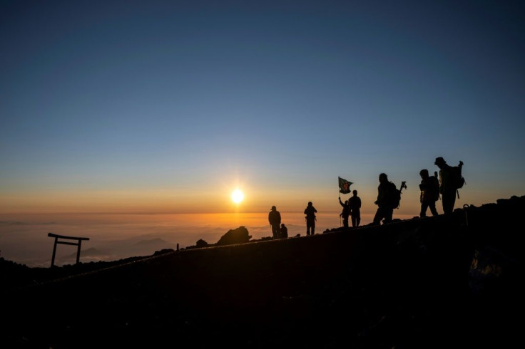 Watching the sun rise from the peak of Mount Fuji is a dream for many climbers in Japan and beyond