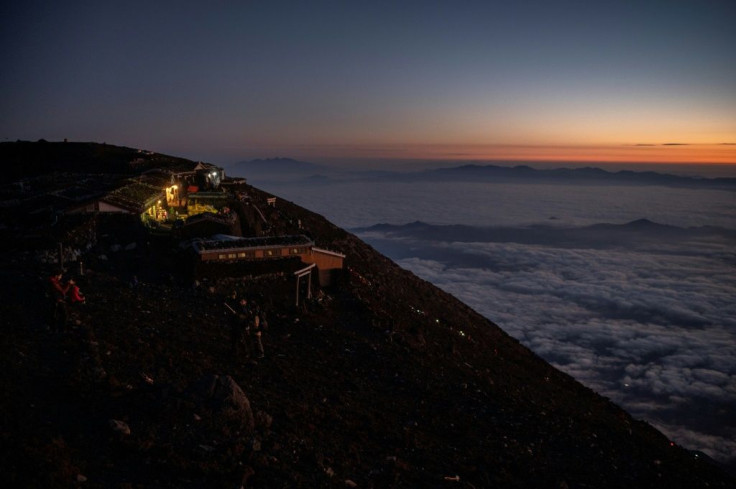 Fuji-san, as it is known in Japanese, is the quintessential symbol of the country currently hosting the virus-postponed Tokyo Olympics