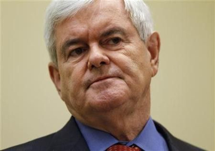 Republican presidential candidate Newt Gingrich