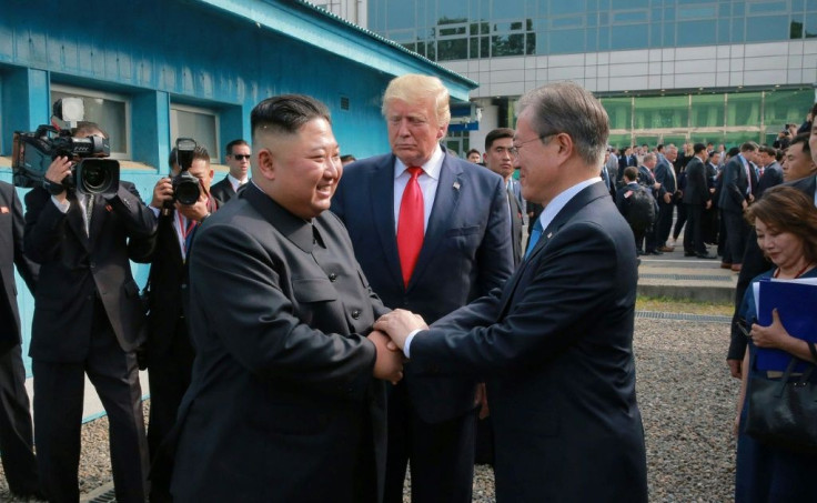 South Korean President Moon Jae-in (R) is credited with brokering the rapprochement between North Korea and the United States in 2018