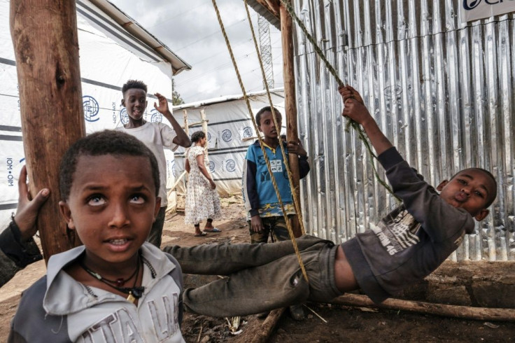 The Mai Aini camp hosts Ethiopians as well as Eritrean refugees uprooted by the ongoing war in the Tigray region