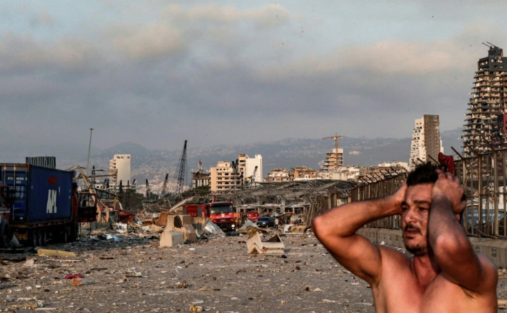 Disbelief: a survivor at the scene of the Beirut port explosion