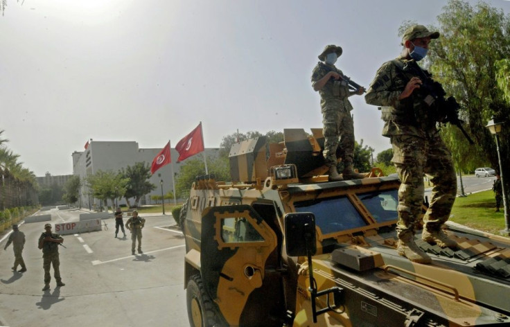 Tunisian soldiers have surrounded parliament, seen here on July 26, 2021